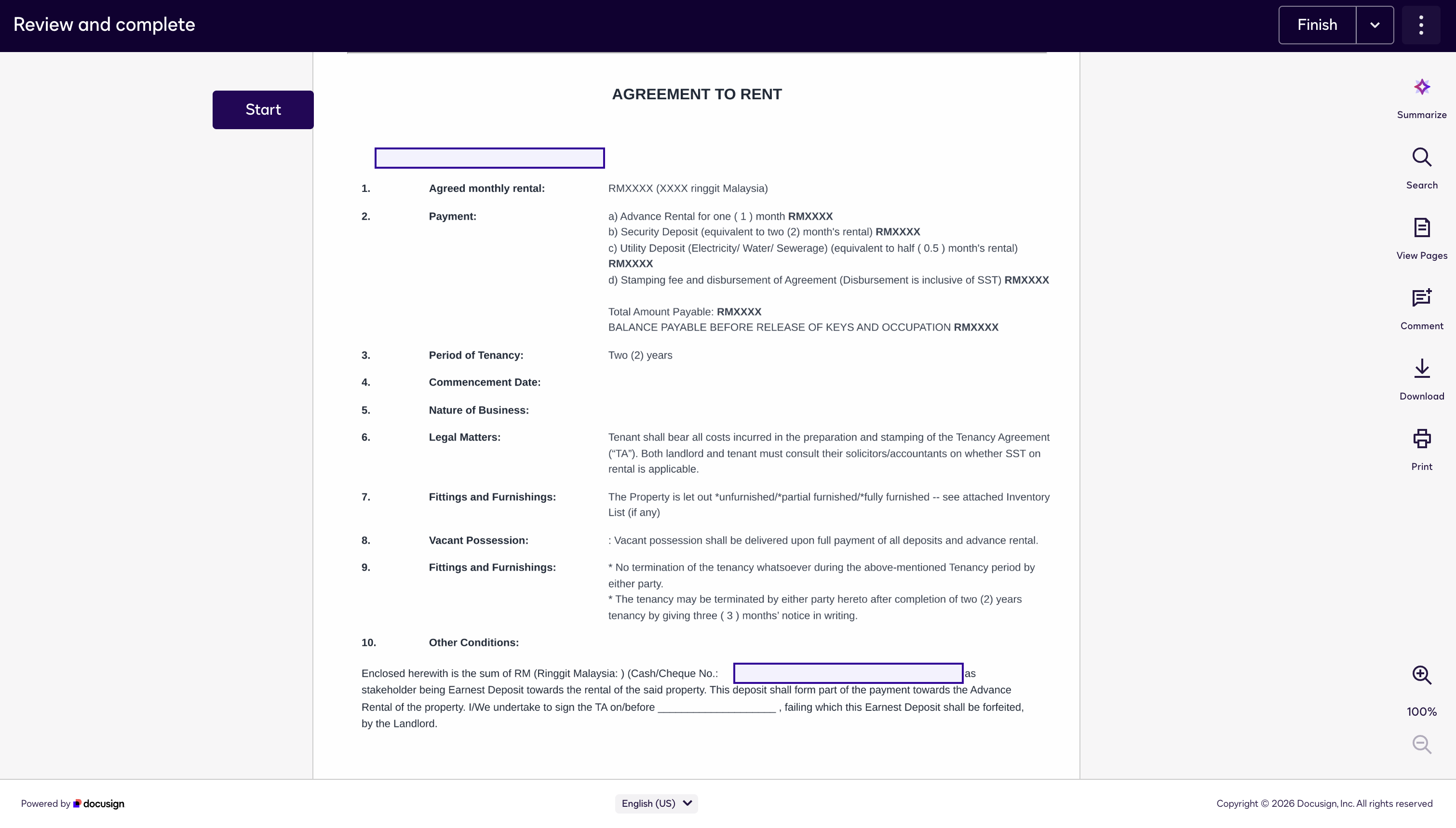 Xpillar Hero Agent Portal: docusign signing process